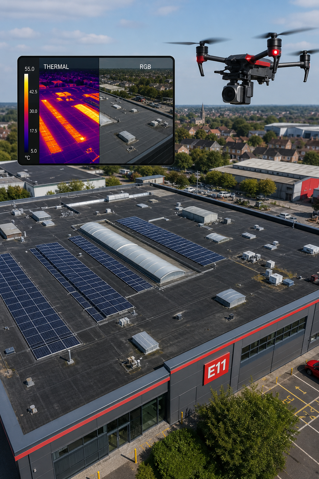 How to Conduct a Thermal Drone Survey for Commercial Buildings