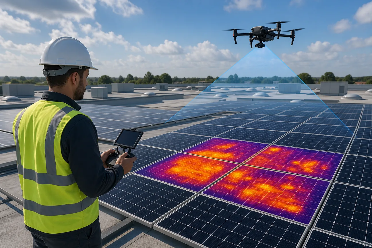 Best Drone Solar Panel Inspection Services for Commercial Roofs
